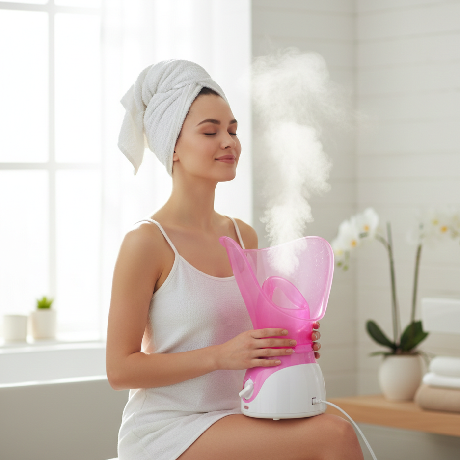 Angela Facial Steamer Glow Boost, Pore Care, Nano Mist