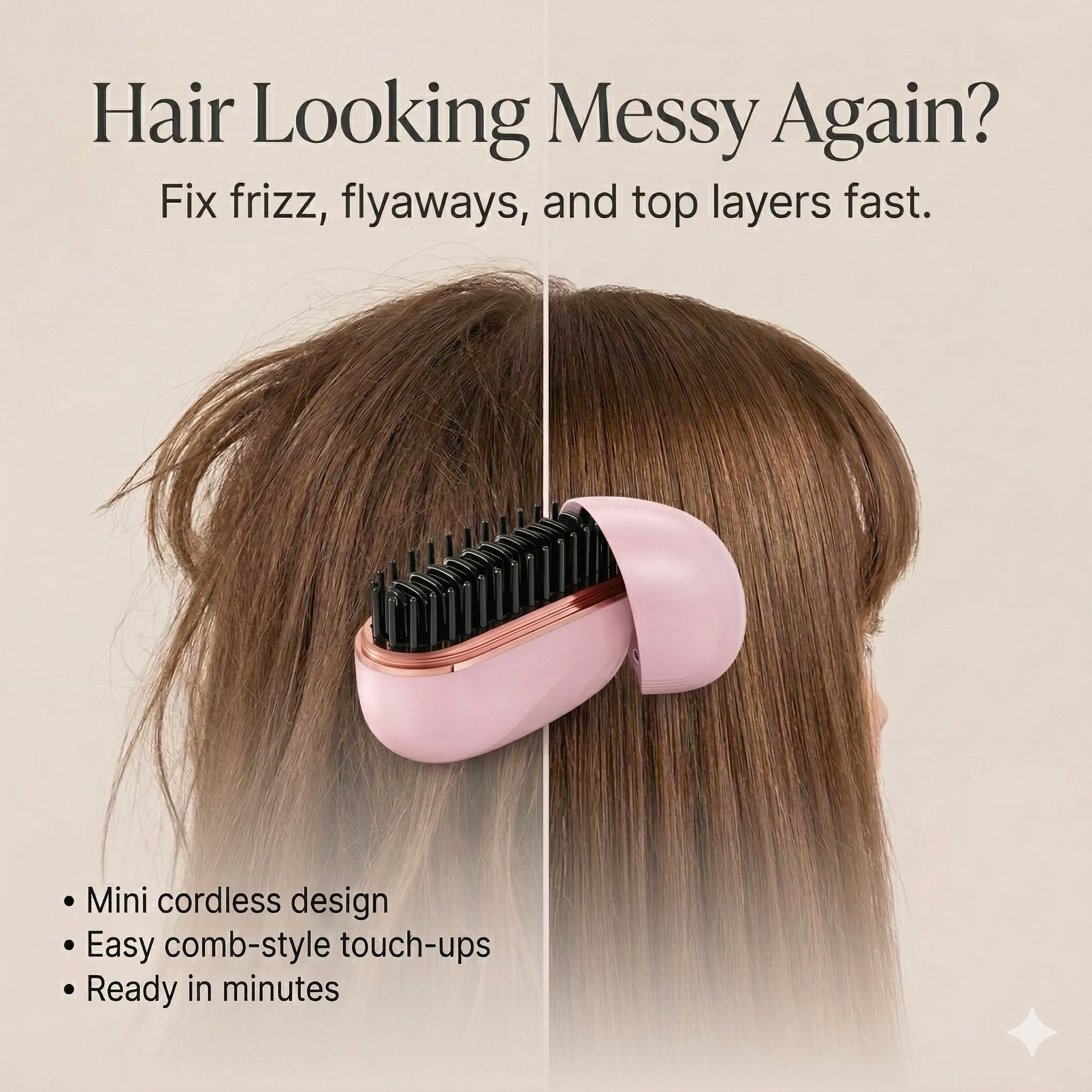 Luna Smooth Touch Cordless Hair Comb