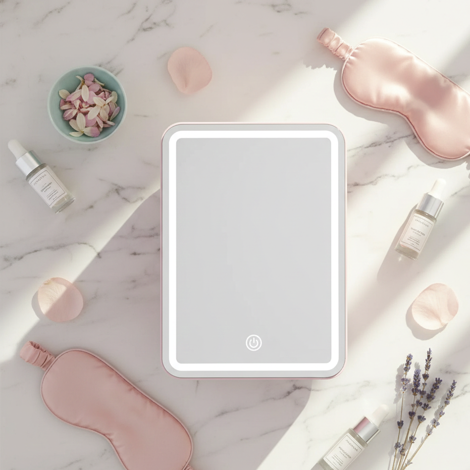 Liana Glow Vault Beauty Fridge De Puff Cool LED Mirror