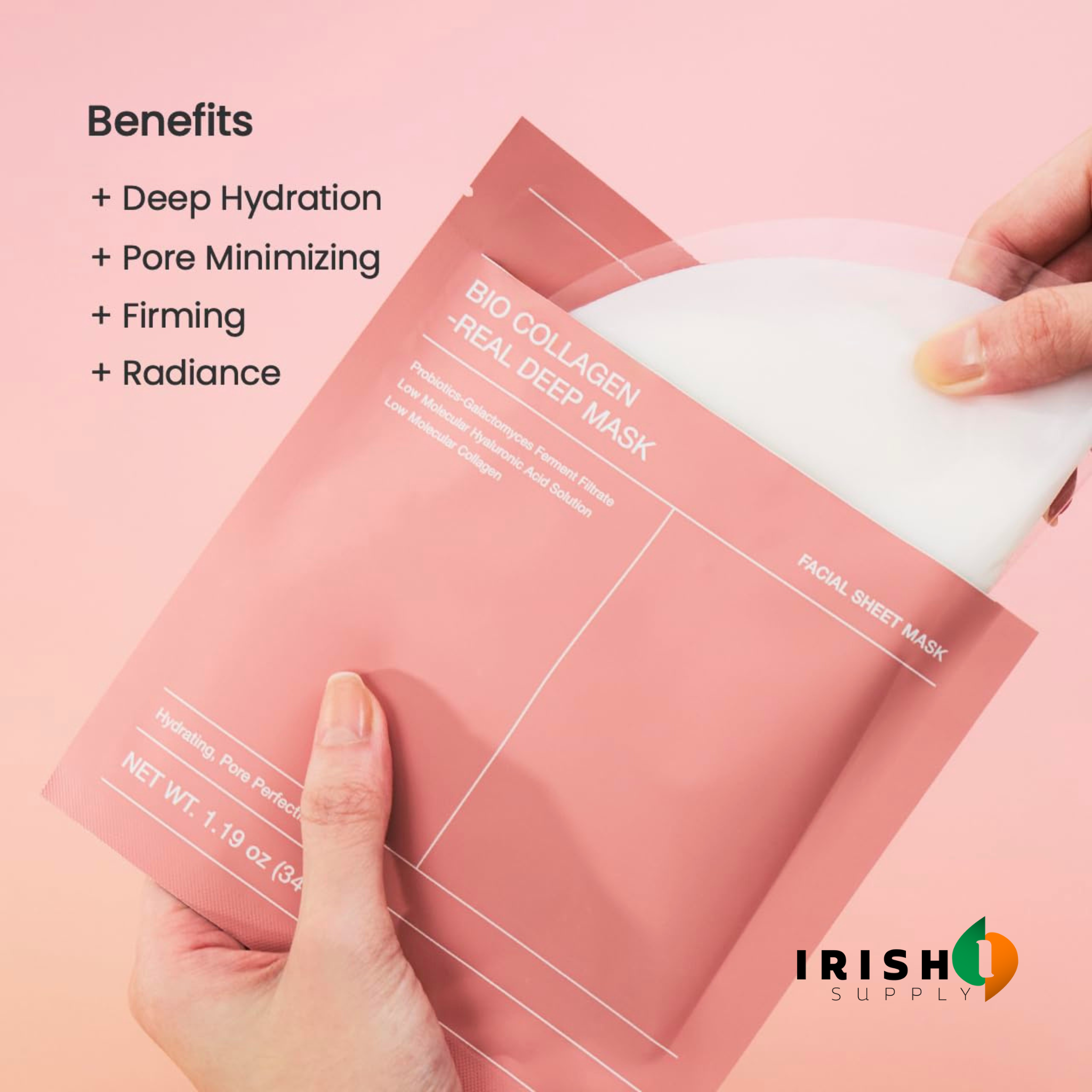 Vera Hydrogel Collagen Mask Overnight Glow Sensitive Skin