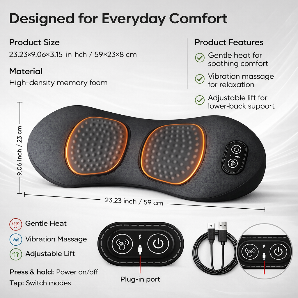 Lumora Back Relief Pillow