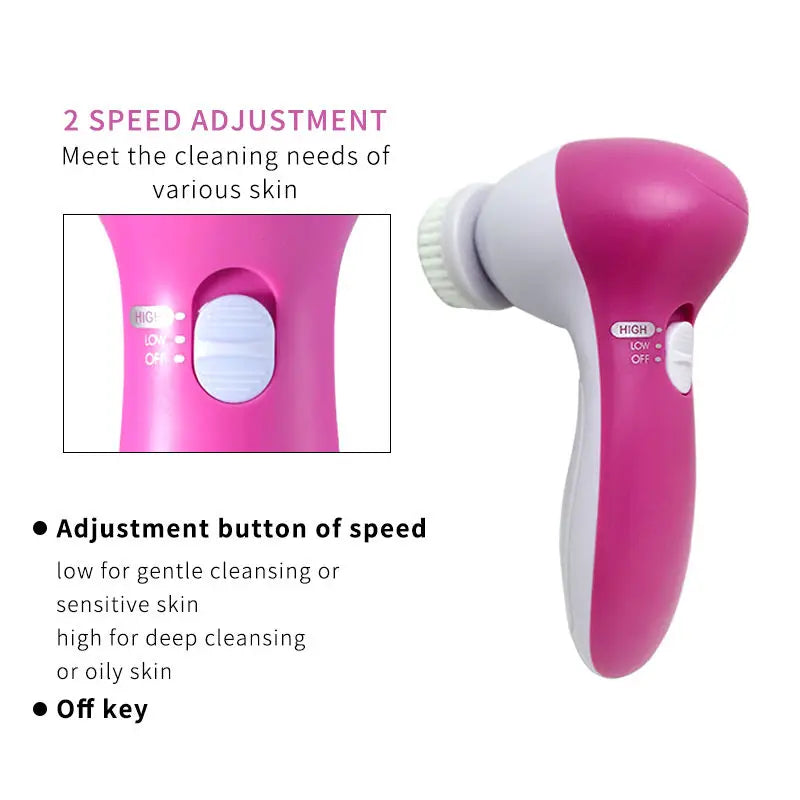 Carla Facial Cleansing Brush Deep Pore Cleanse 5 In 1
