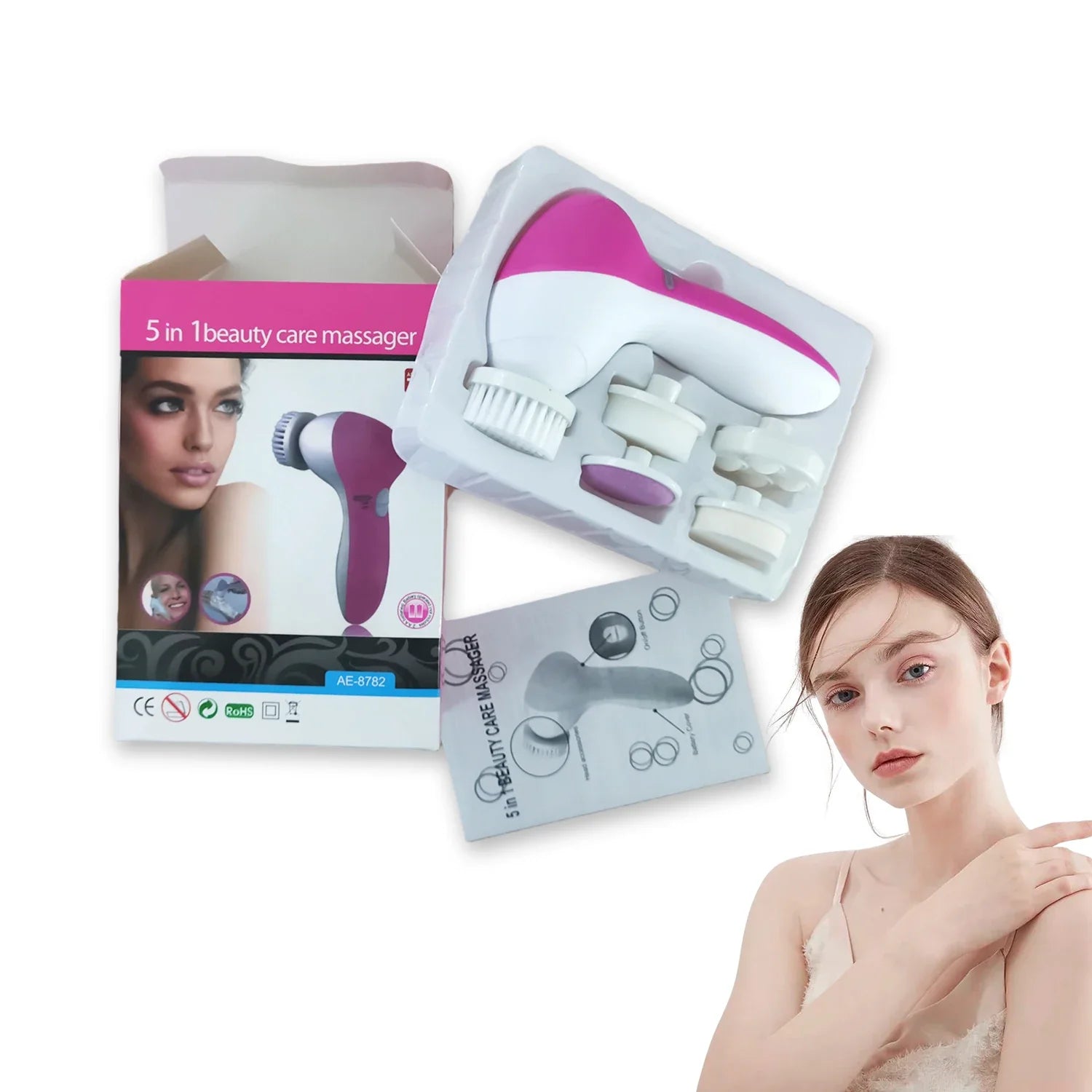 Carla Facial Cleansing Brush Deep Pore Cleanse 5 In 1