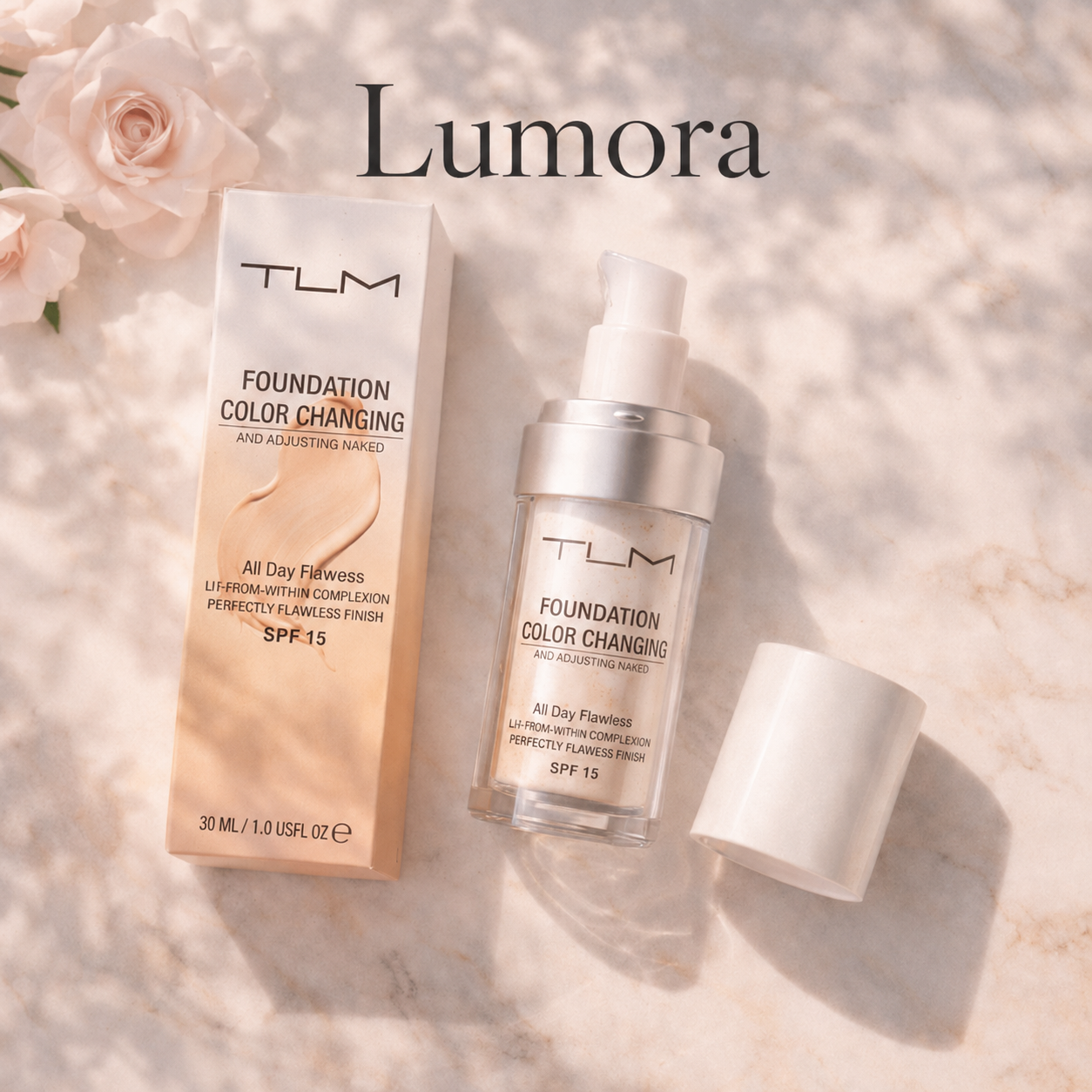 Samantha Tone-Adapting Foundation Smooths, Hydrates, SPF15