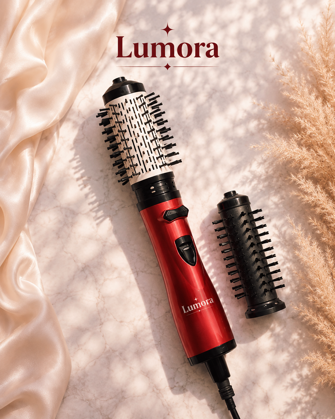 Aurelia Rotating Hot Air Brush Smooth Blowouts, Shine, 3-in-1