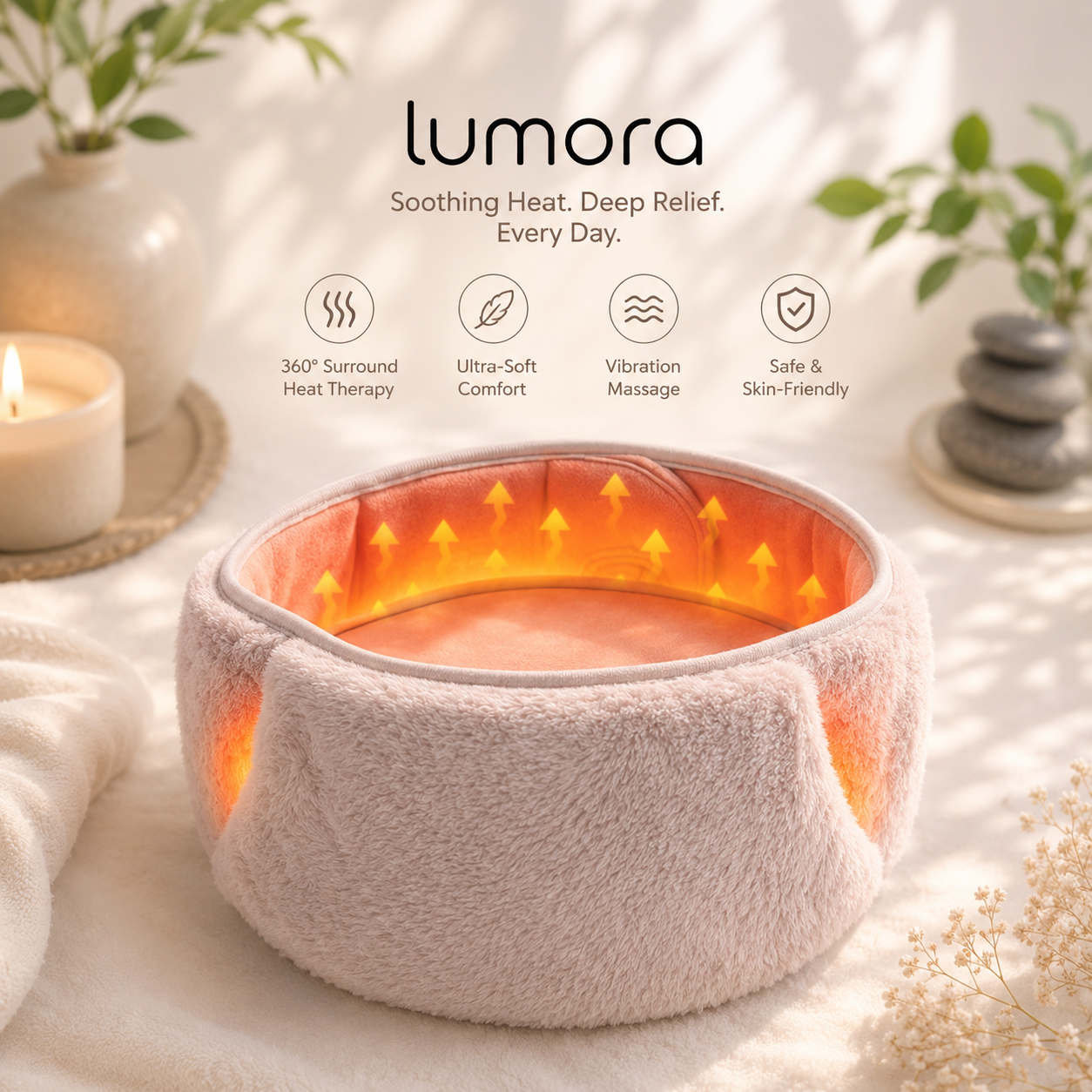 Alisson Heating Belt Soothing Relief, Cozy Comfort, USB Warmth