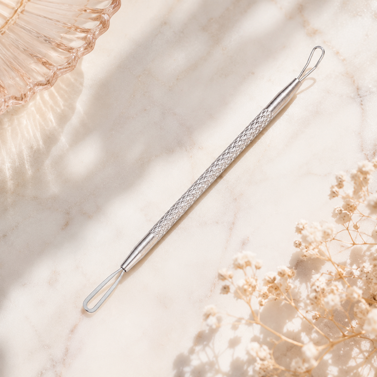 Heveah Blackhead Extractor Clear Pores, Smooth Skin, Steel