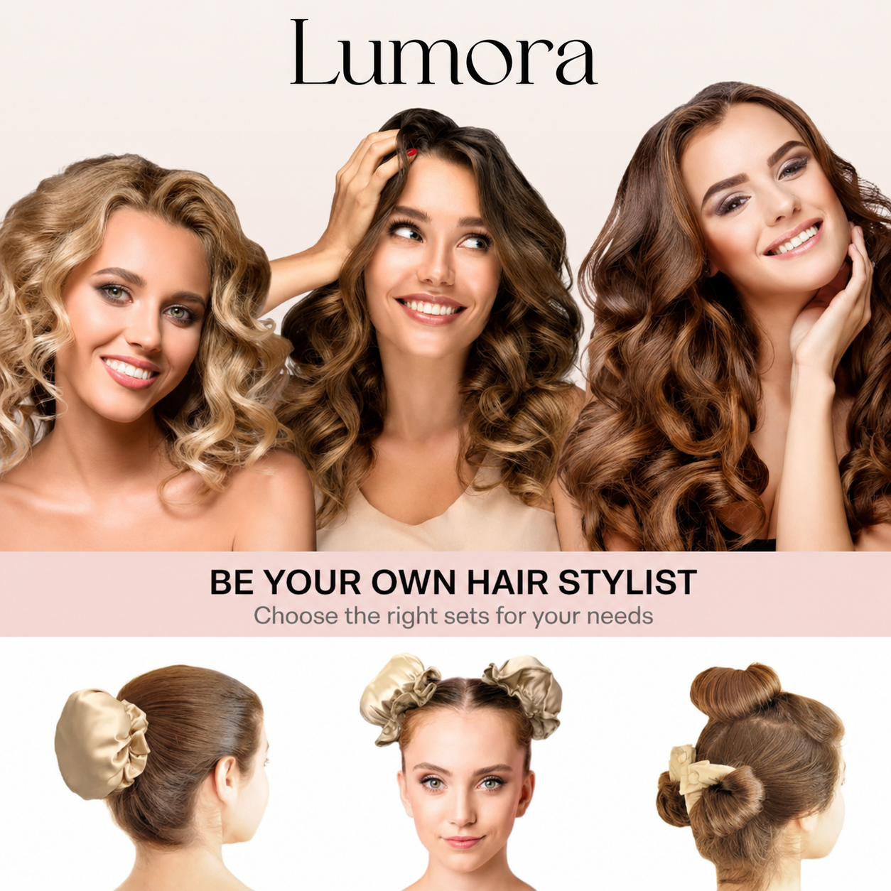 Brianna Heatless Hair Curler Soft Waves Overnight Comfort