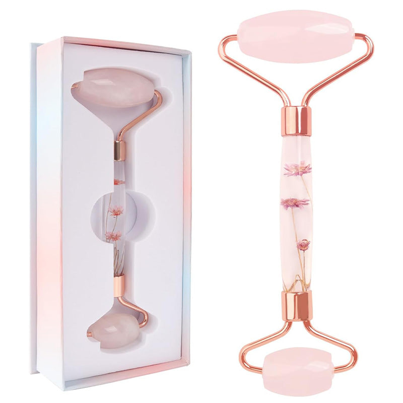 Arissa Rose Quartz Face Roller Calming Glow Dual End