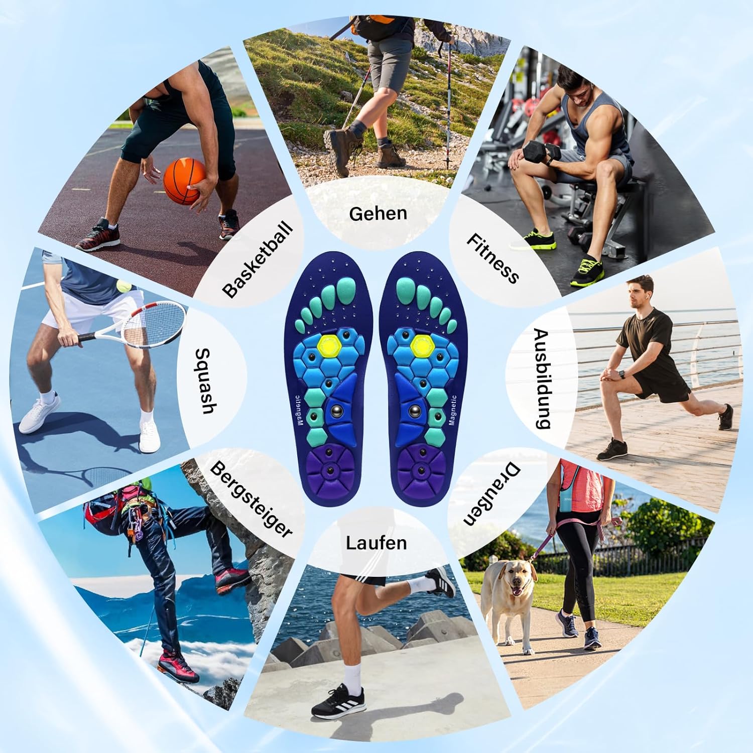 Aryana Comfort Insoles Arch Support, Cushioning, Trim Fit