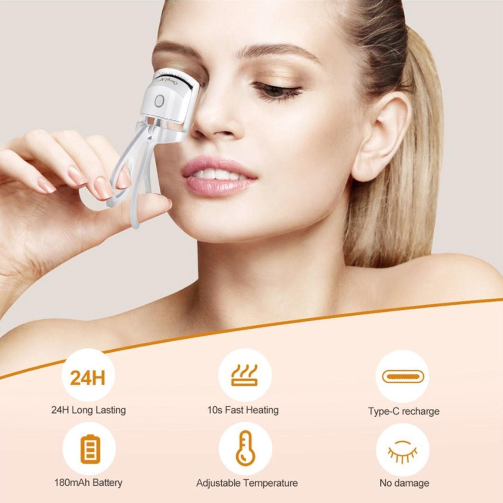 Nikki Heated Eyelash Curler Long Lift USB Rechargeable