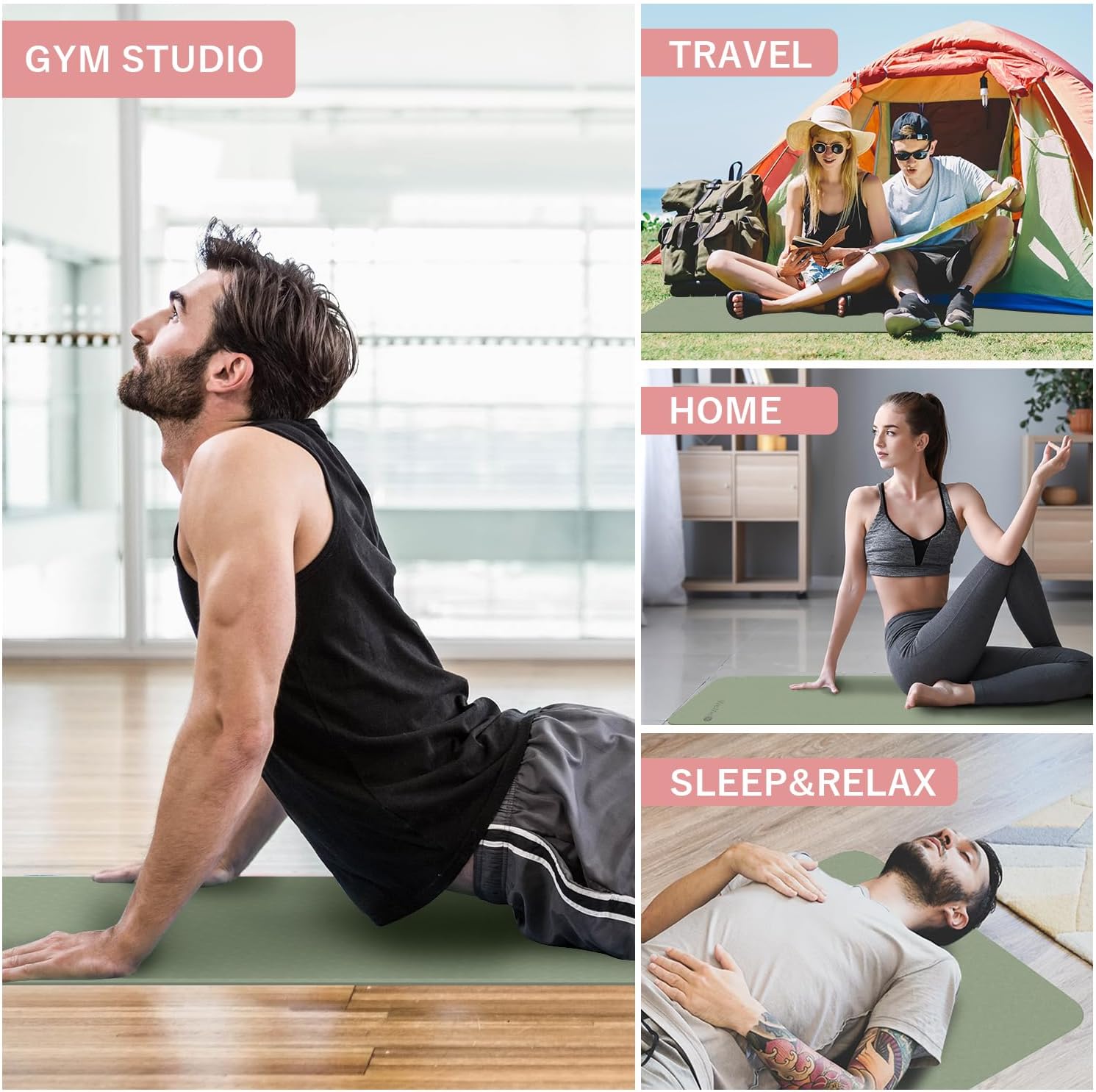 Karla Foldable Yoga Mat Tone Sculpt Portable Comfort