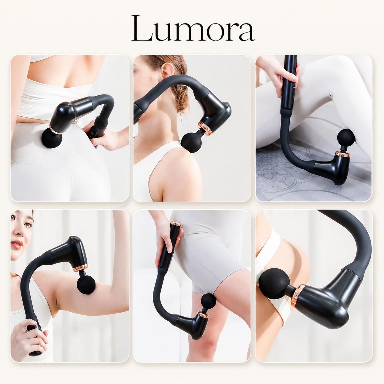 Charlene Massage Gun Deep Relief, Easy Reach, Long Handle