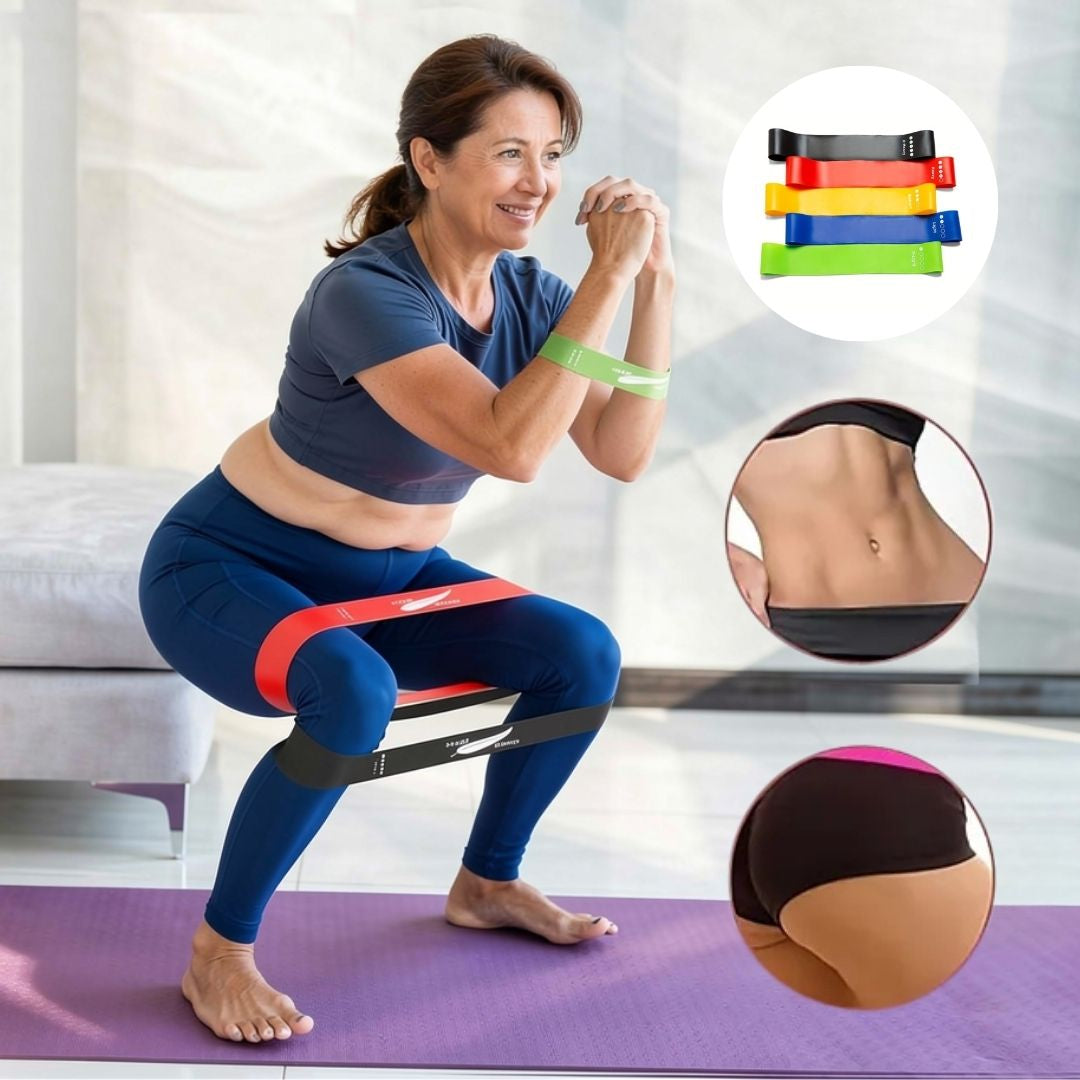 Ivahna Resistance Bands Tone, Sculpt, 5 Piece Set