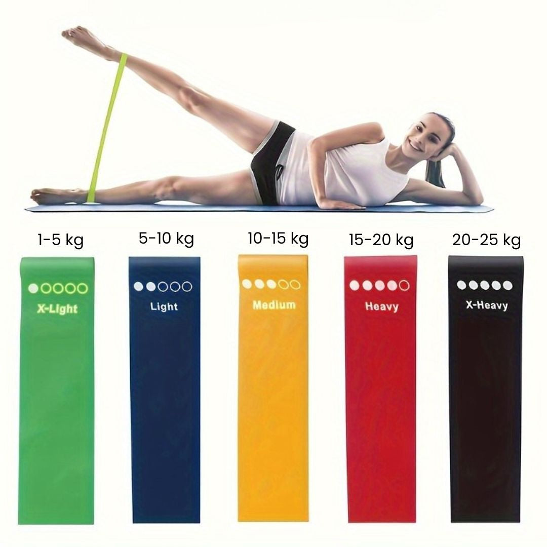 Ivahna Resistance Bands Tone, Sculpt, 5 Piece Set