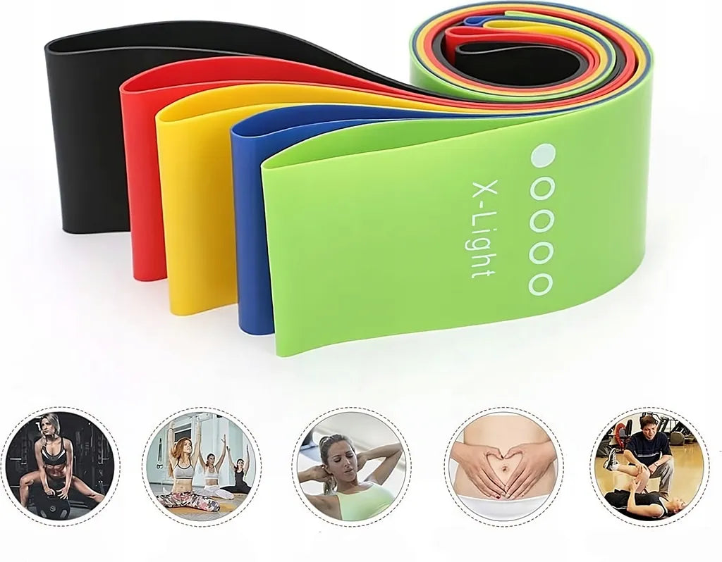 Ivahna Resistance Bands Tone, Sculpt, 5 Piece Set