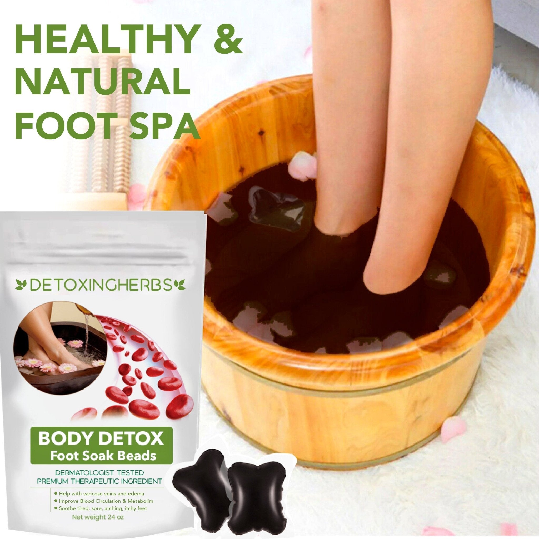 Angelique Herbal Foot Soak Beads Calm Feet Spa Ritual