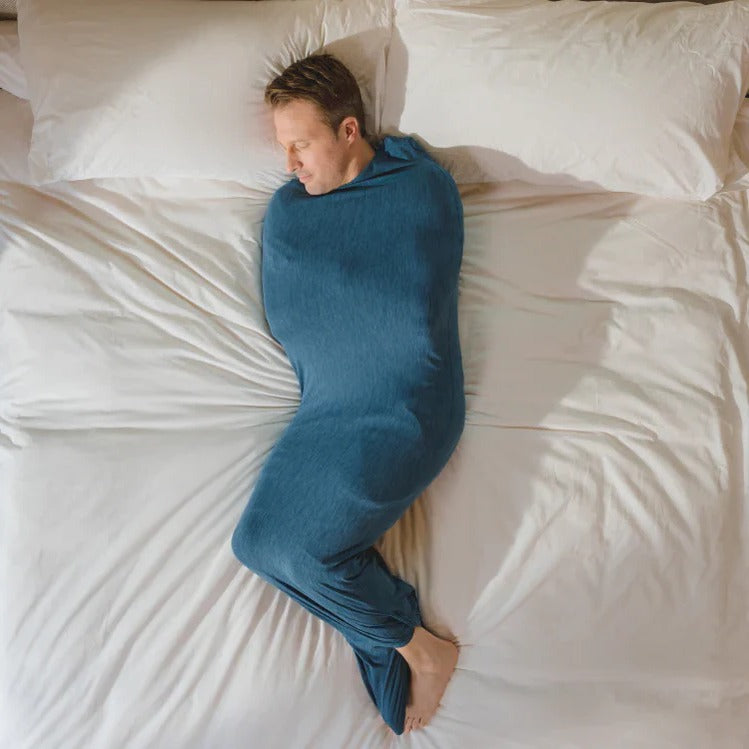 Celeste Adult Swaddle Blanket Calm Sleep, Soft Hug, Stretch Fit
