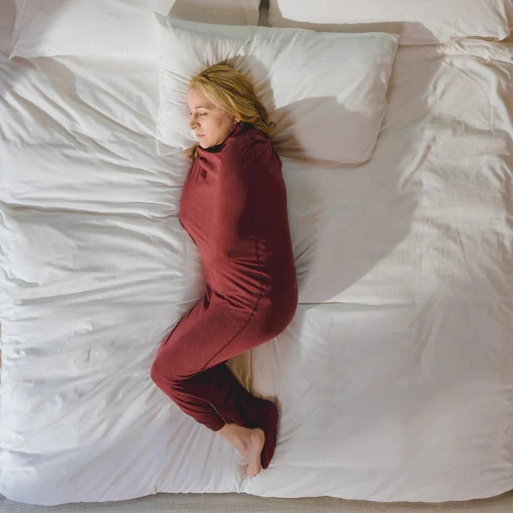 Celeste Adult Swaddle Blanket Calm Sleep, Soft Hug, Stretch Fit