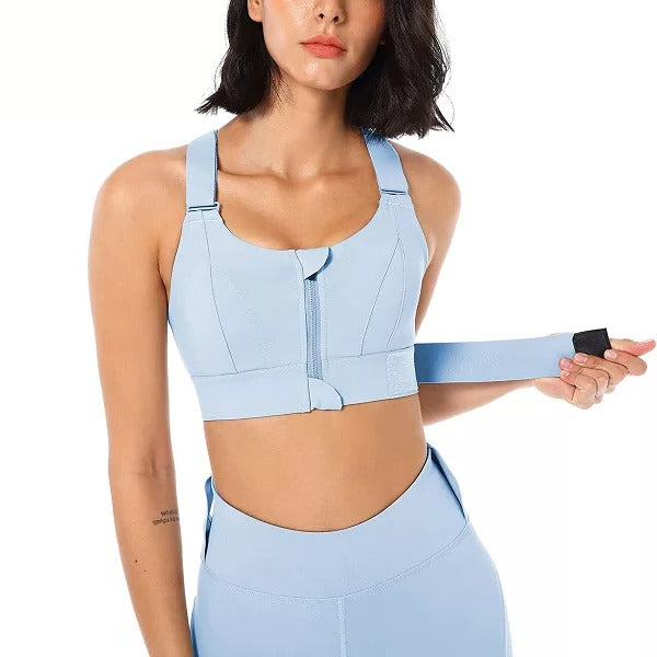 Gabriela Sports Bra Lift, Support, Front Zip