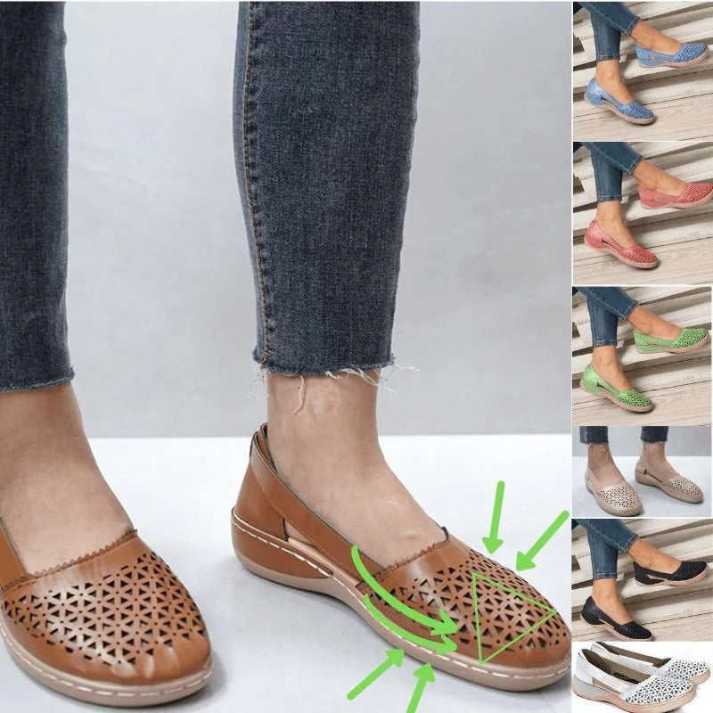 Gelileah Bunion Flats Wide Toe Comfort, Soft Support, PU