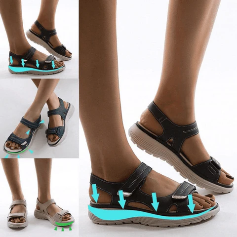 Poly Comfort Orthopedic Sandals | Arch Support, Soft Steps, Straps
