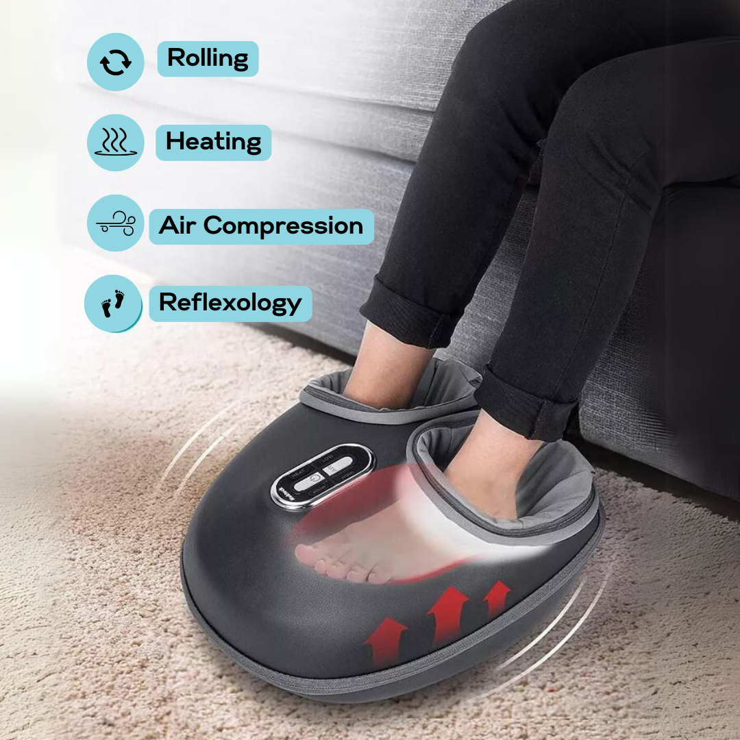 Dennie Shiatsu Foot Massager Heat Relief Compression