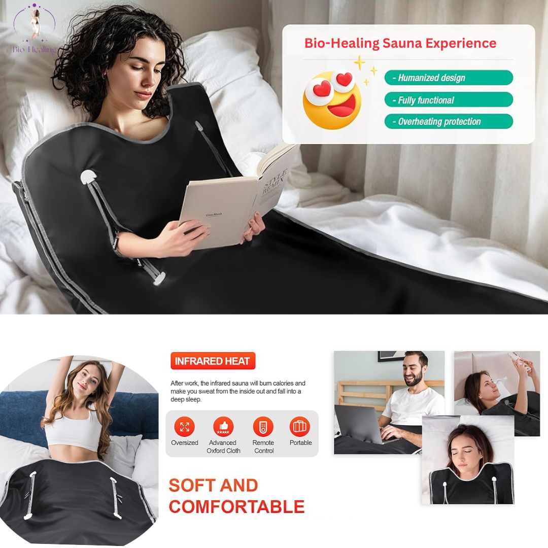 Britney Infrared Sauna Blanket Deep Heat Home Spa Black