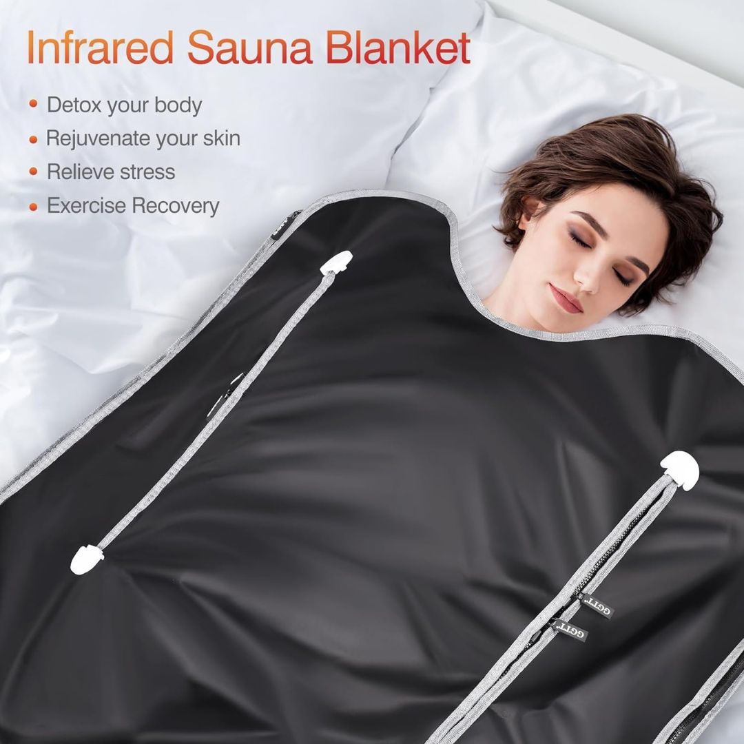 Britney Infrared Sauna Blanket Deep Heat Home Spa Black