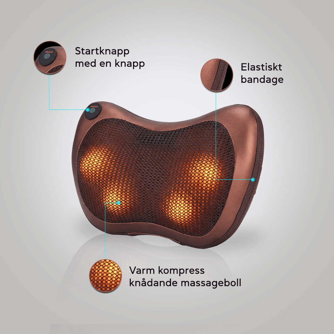 Rael Massage Pillow Tension Relief Deep Kneading Compact
