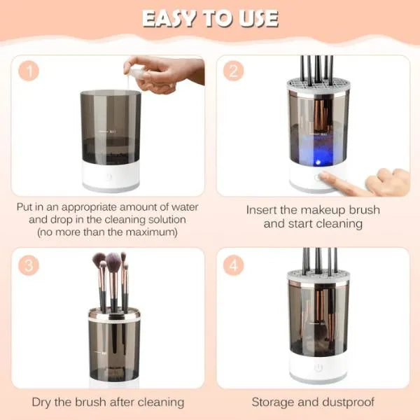 Lisa Brush Cleaner Deep Clean, Soft Bristles, Electric Cup